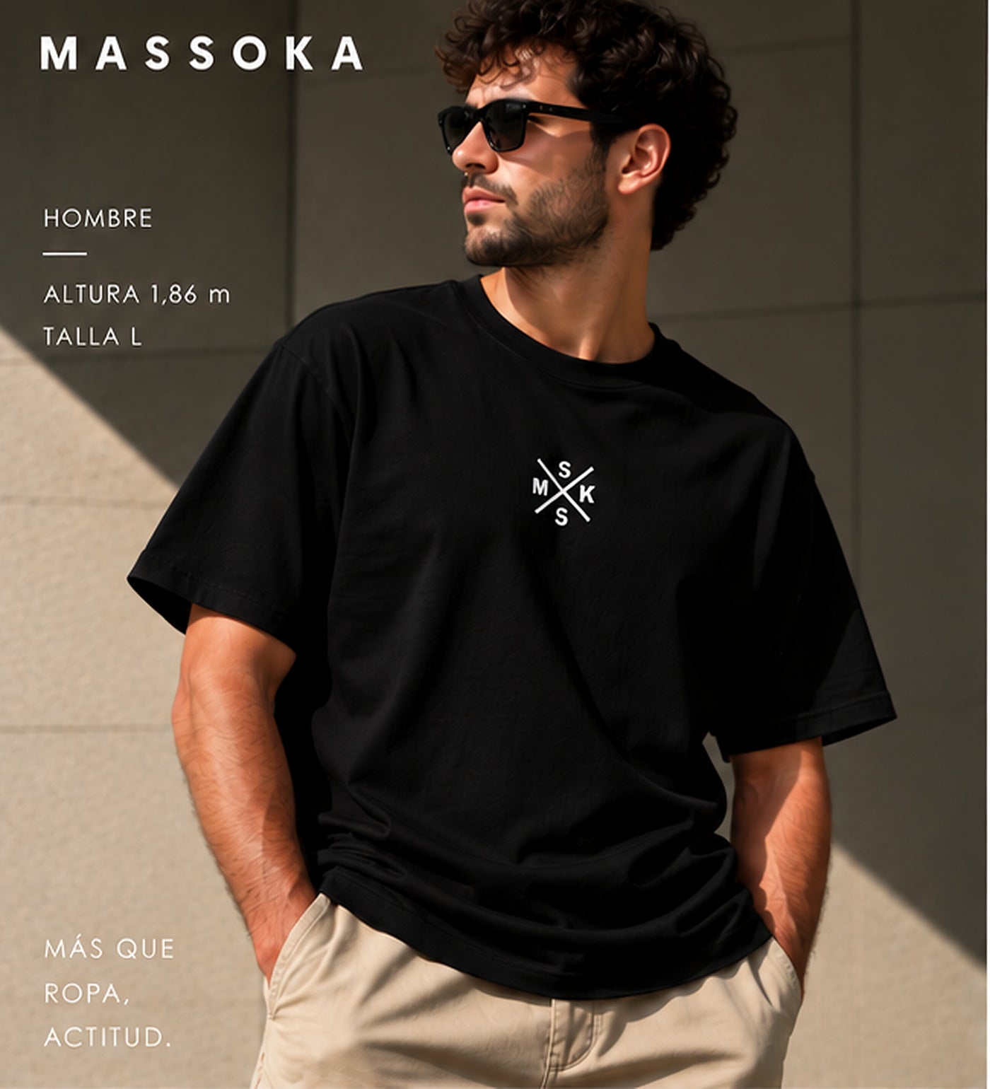 BASE FULL SIGLAS [NEGRO] — Hombre