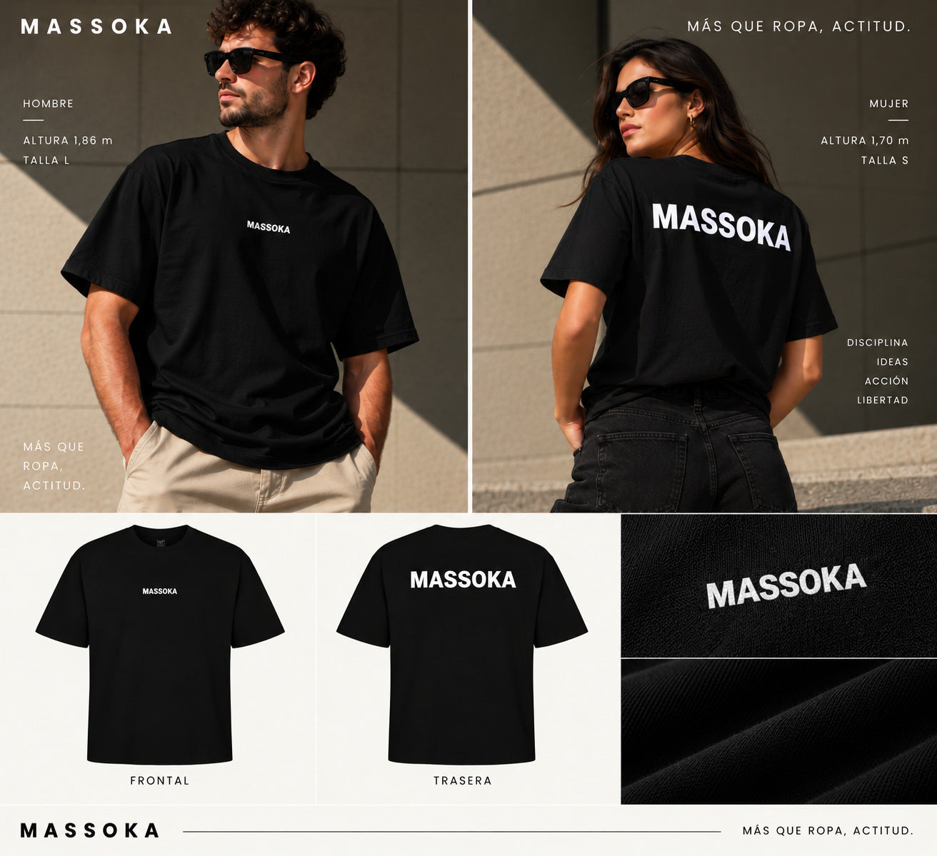 BASE FULL MASSOKA [NEGRO] — Composición editorial