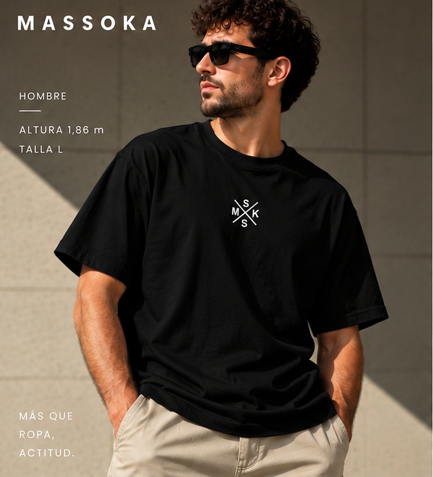 BASE SIGLAS [NEGRO] — Hombre