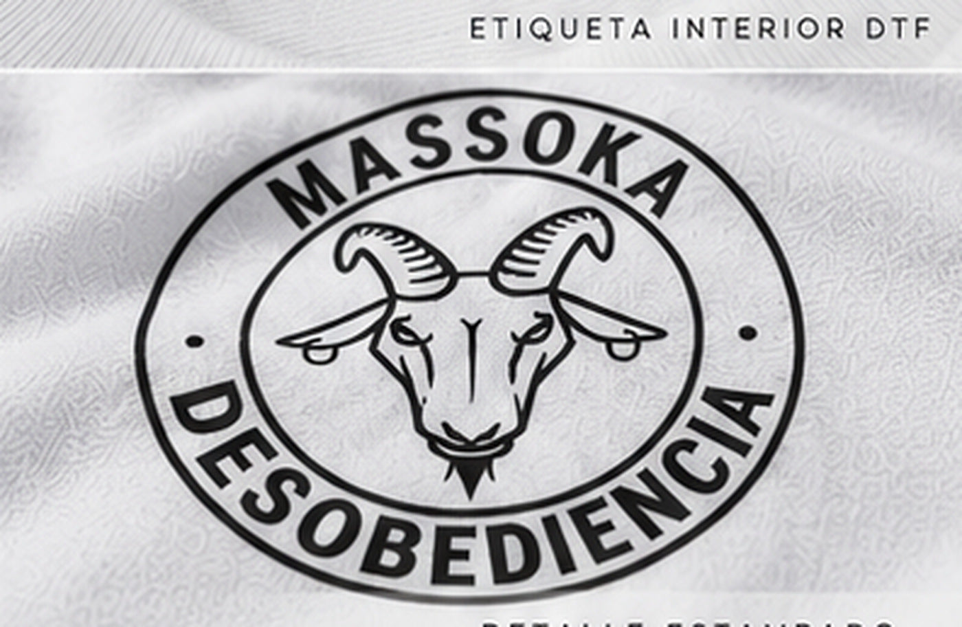 ORIGEN DESOBEDIENCIA [BLANCO] — Detalle del estampado