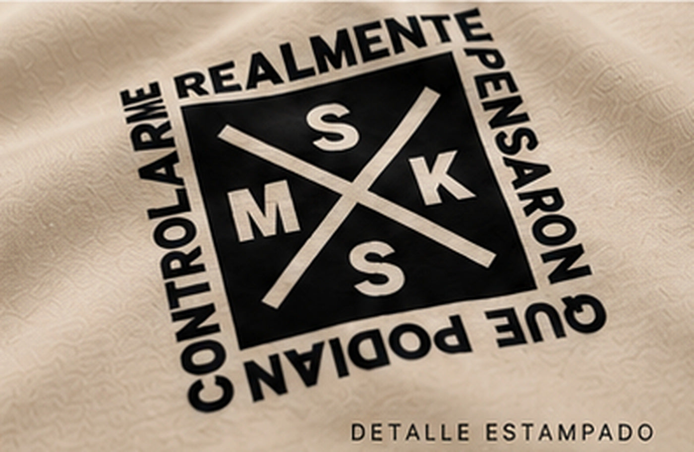 REALMENTE [ARENA] — Detalle del estampado