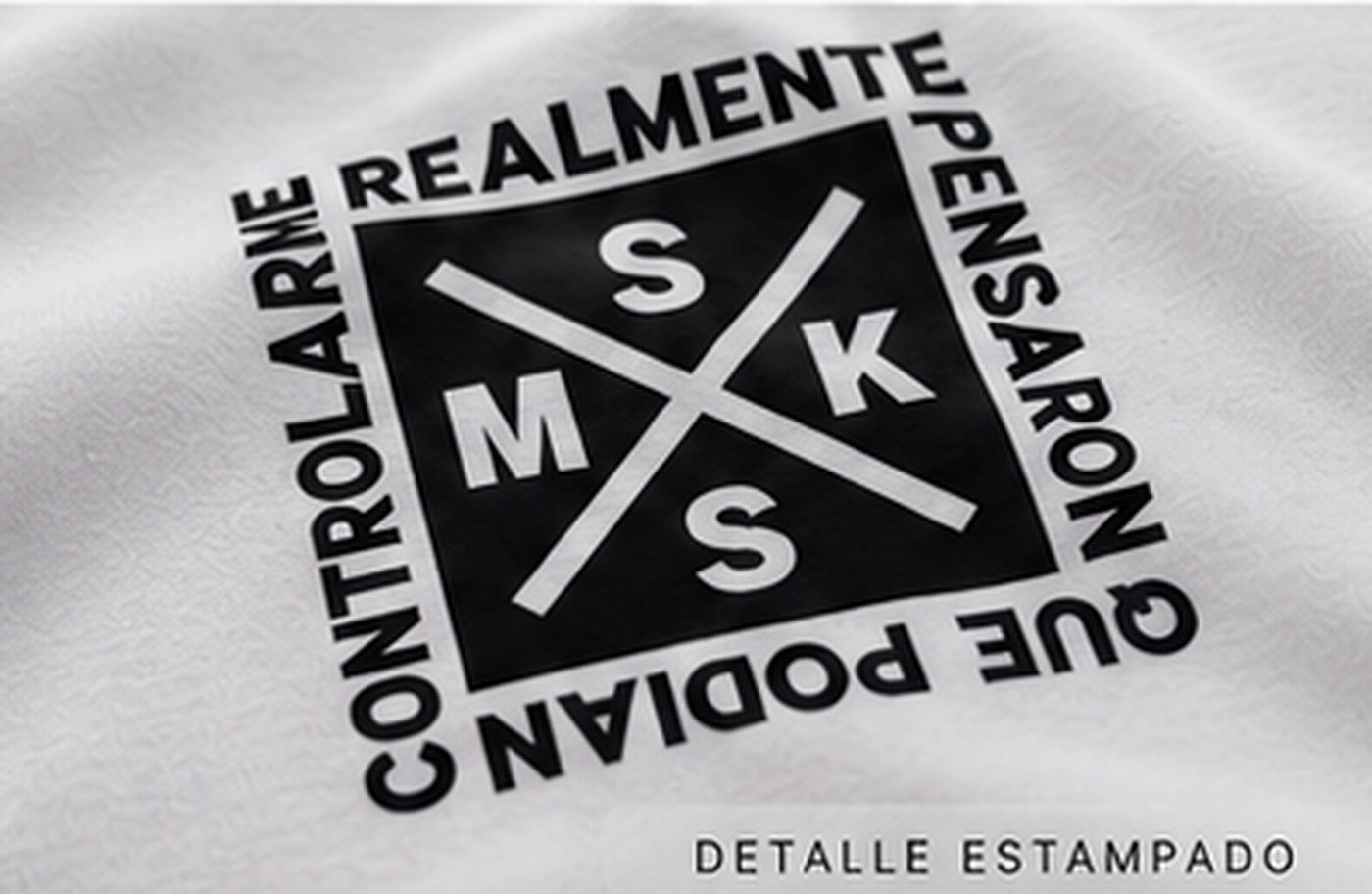 REALMENTE [BLANCO] — Detalle del estampado