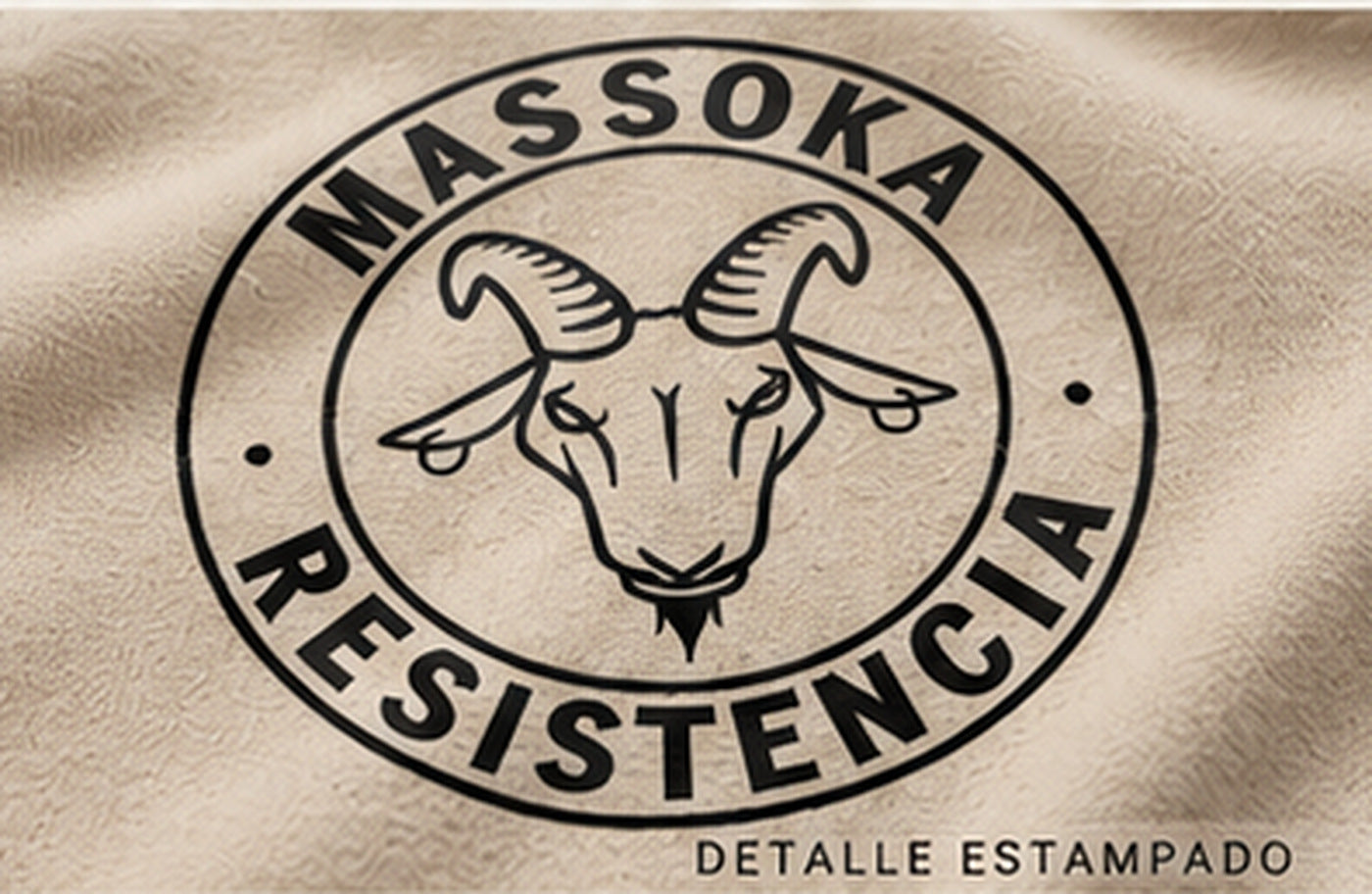 ORIGEN RESISTENCIA [ARENA] — Detalle del estampado