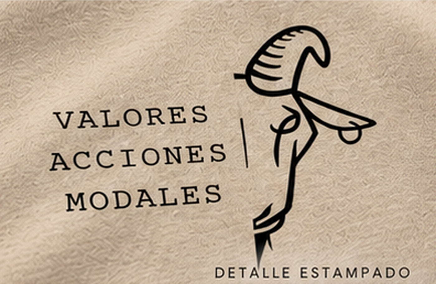 V·A·M [ARENA] — Detalle del estampado