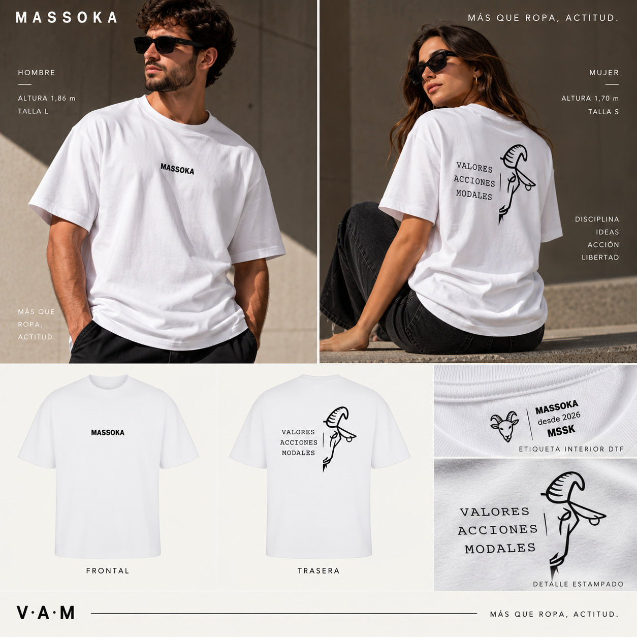 V·A·M [BLANCO] — Composición editorial