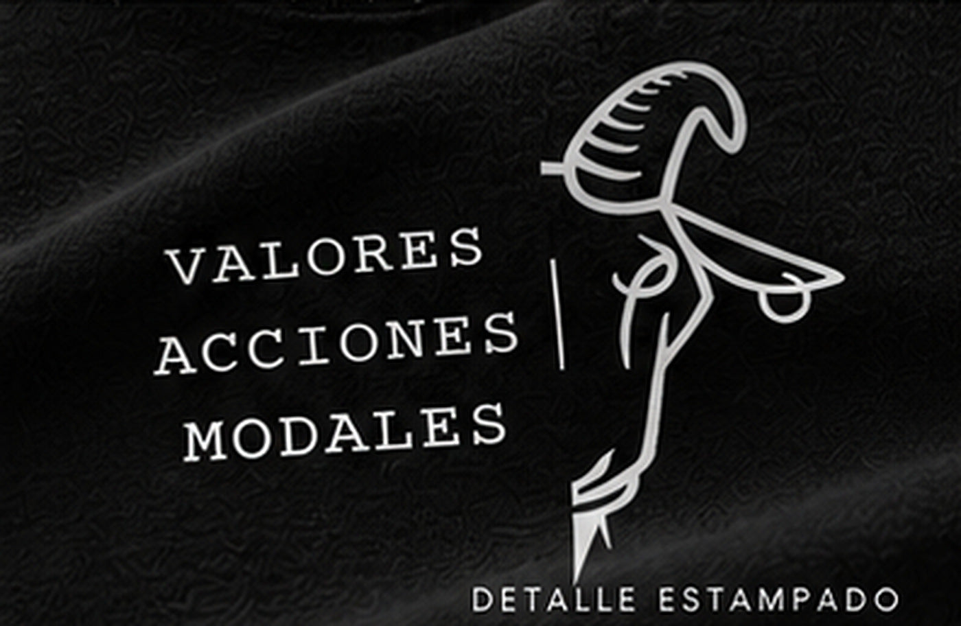 V·A·M [NEGRO] — Detalle del estampado
