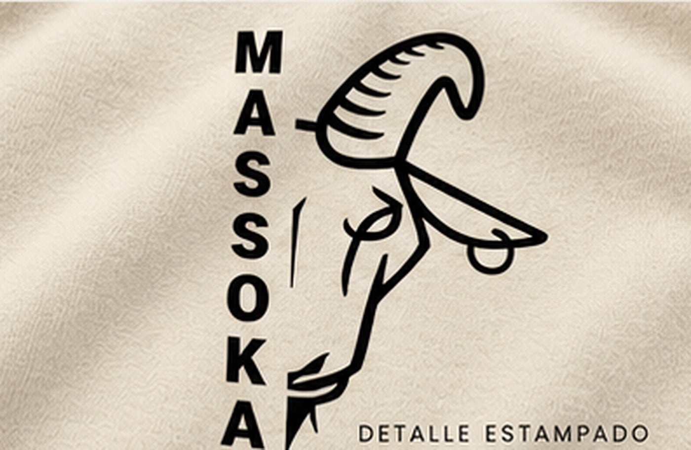 MASSOKA VERTICAL [ARENA] — Detalle del estampado