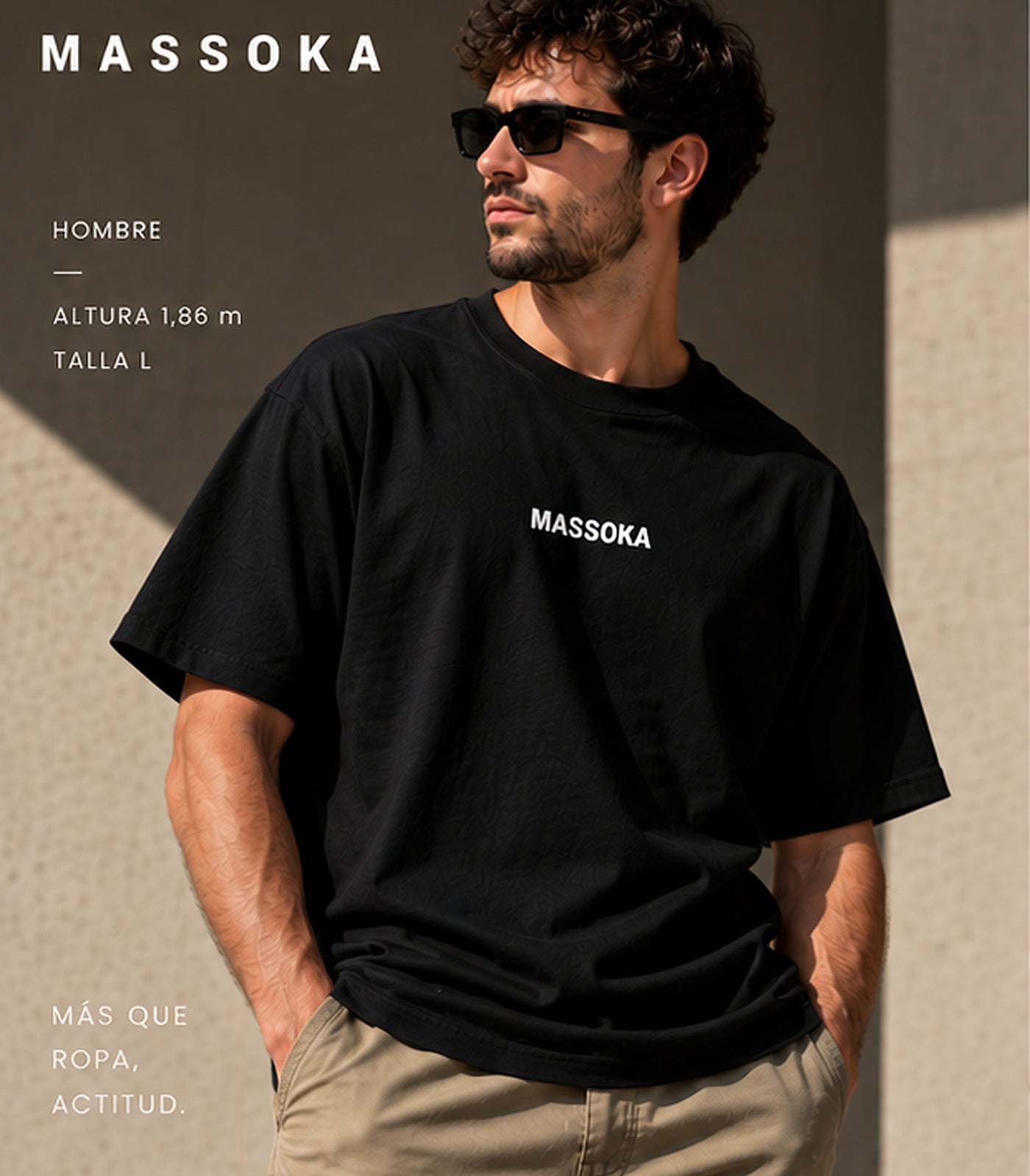 MASSOKA VERTICAL [NEGRO] — Hombre