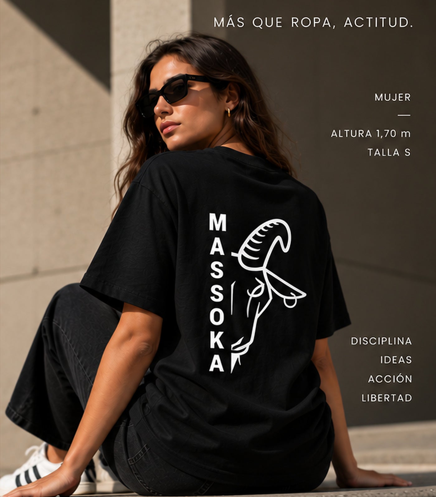 MASSOKA VERTICAL [NEGRO] — Mujer