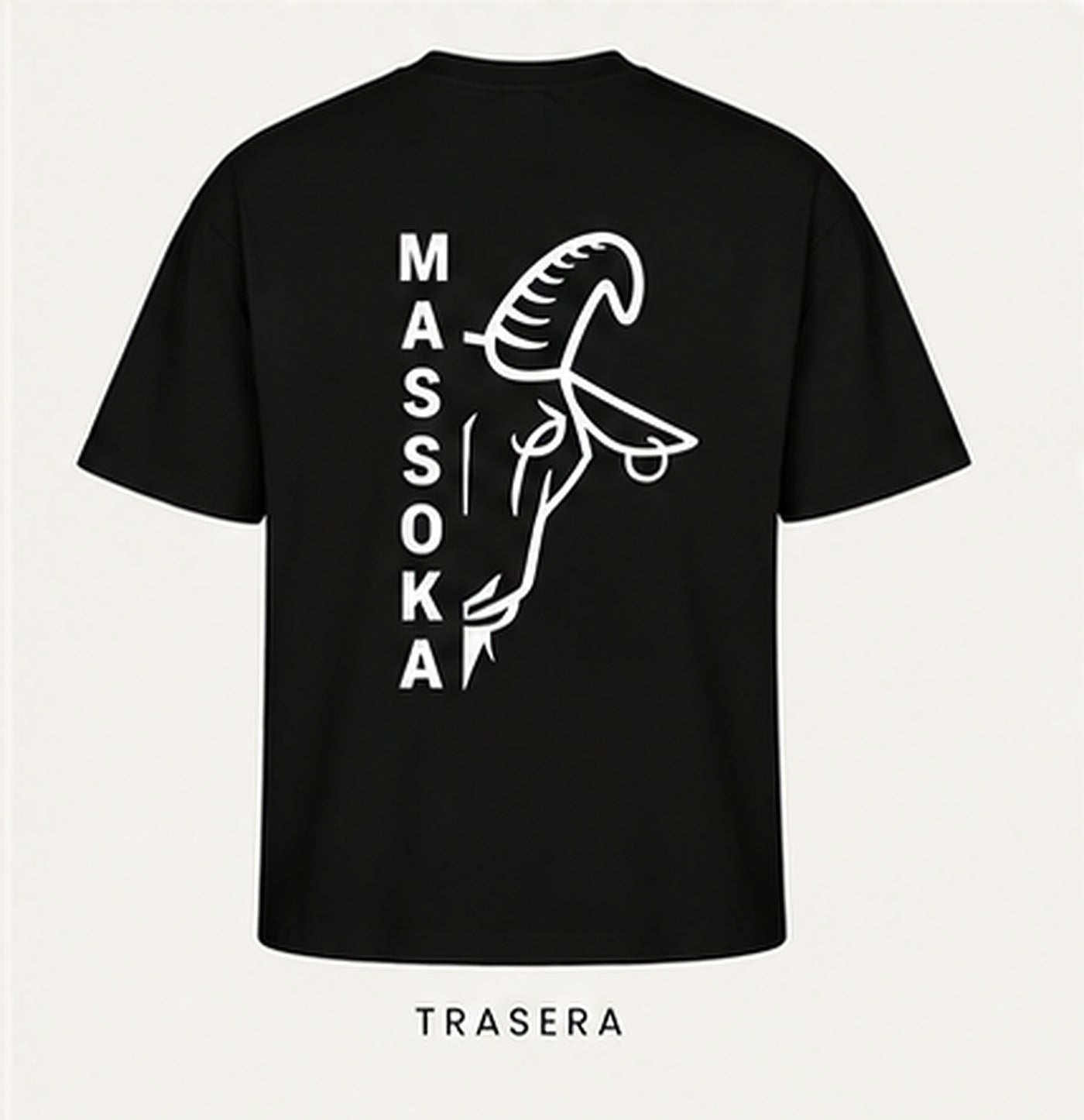 MASSOKA VERTICAL [NEGRO] — Trasera