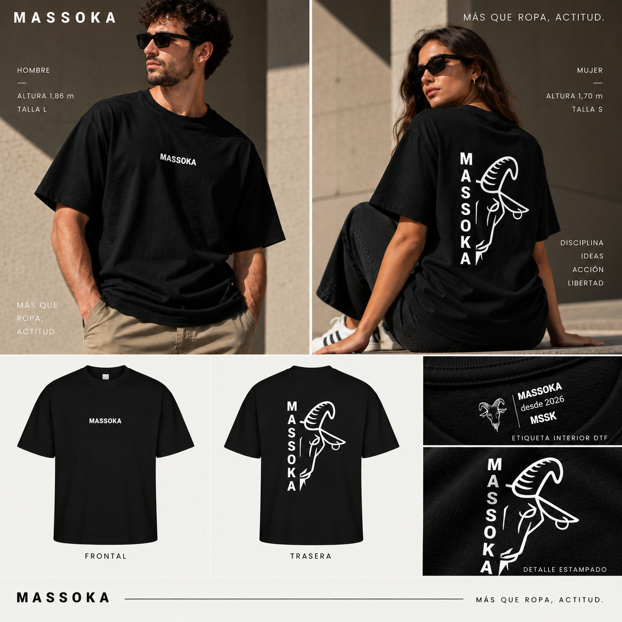MASSOKA VERTICAL [NEGRO] — Composición editorial